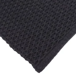 Tappeto cotone intrecciato (45 x 90 cm) Rosario Nero