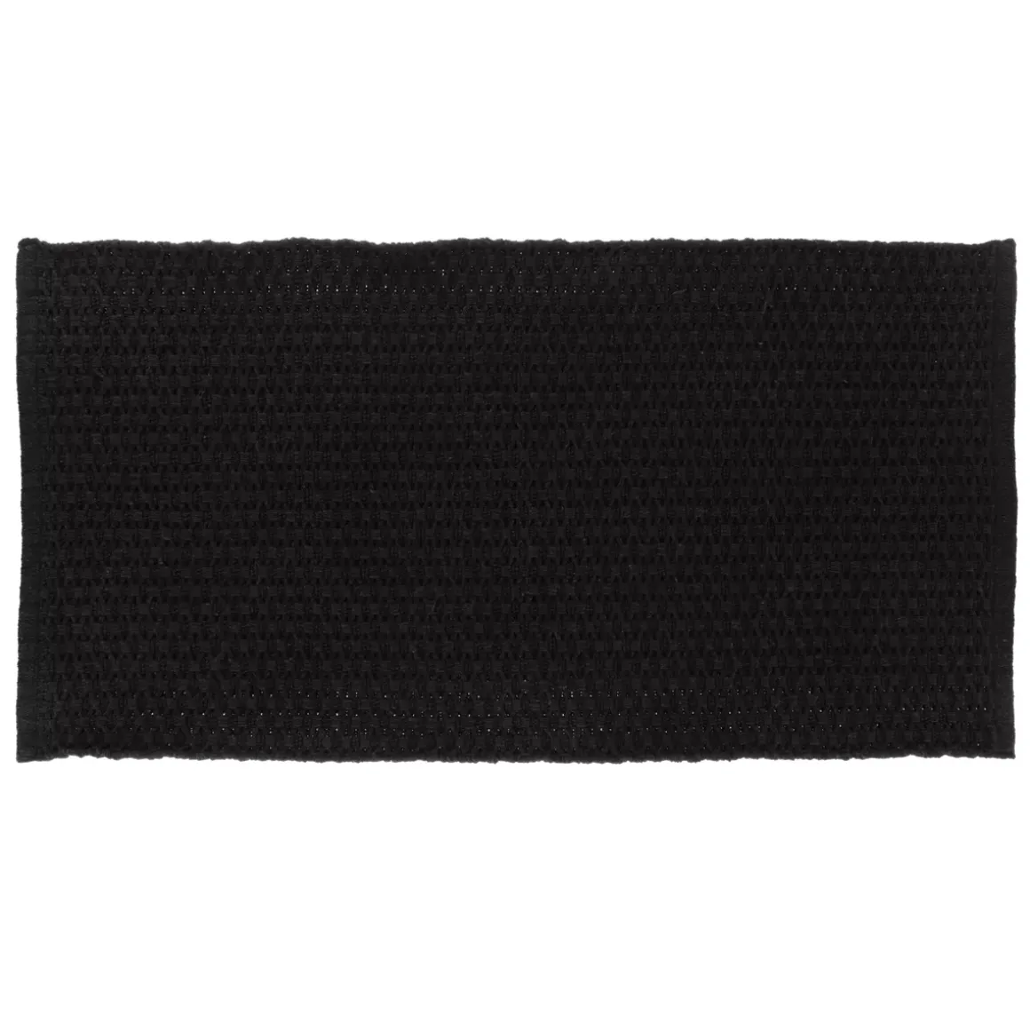 Tappeto cotone intrecciato (45 x 90 cm) Rosario Nero