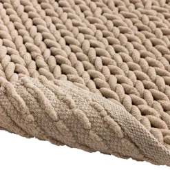 Tappeto da bagno in cotone (50 x 80 cm) Ariel Beige