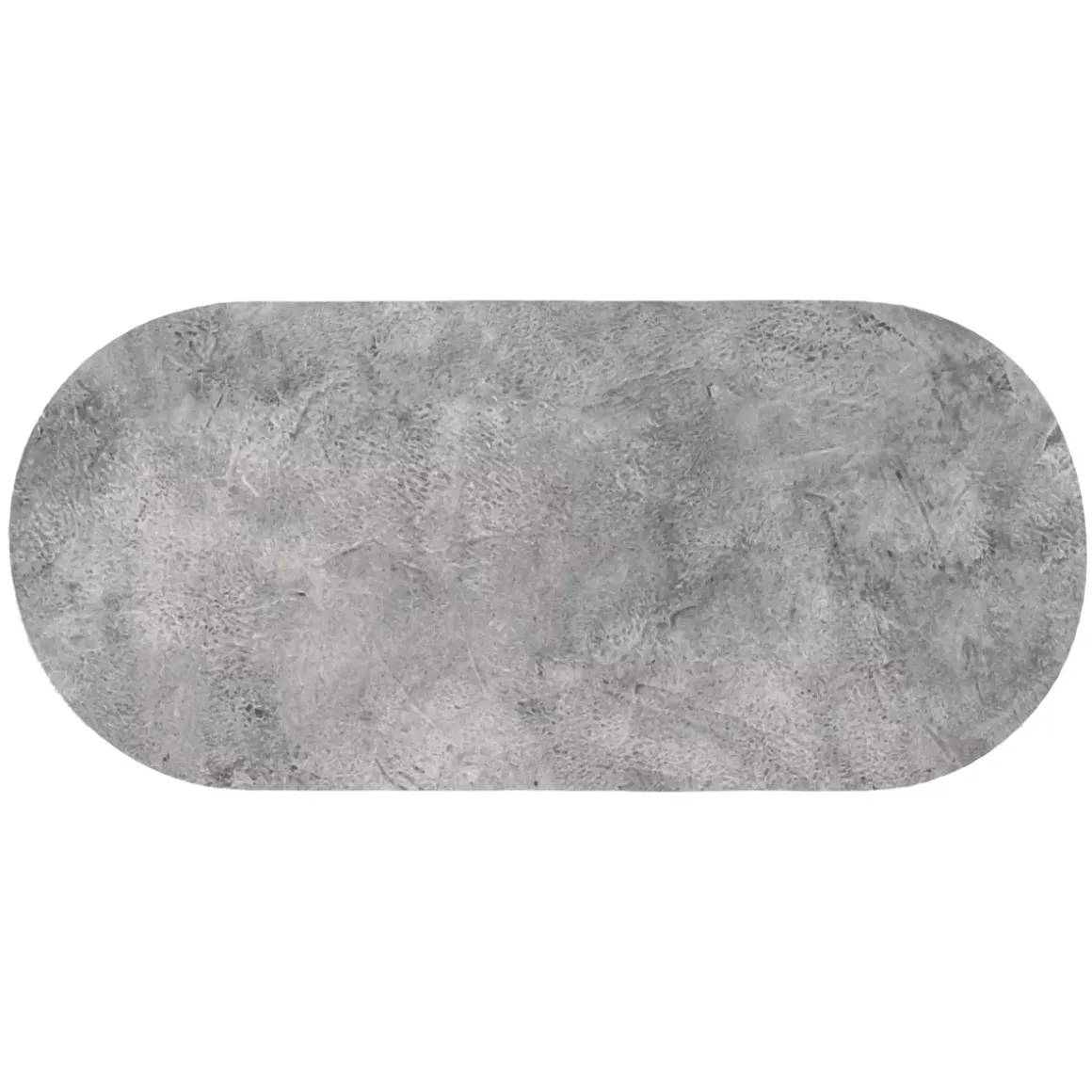 Tappeto da bagno in gomma naturale antiscivolo (45 x 100 cm) Nature Brute Grigio