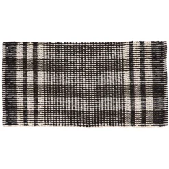 Tappeto da bagno microfibra (45 x 90 cm) Tokyo Nero