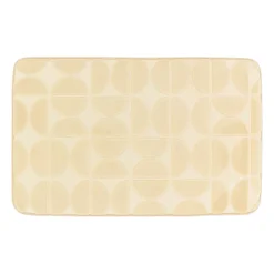 Tappeto da bagno rettangolare in memory foam (50 x 80 cm) Motivo Beige