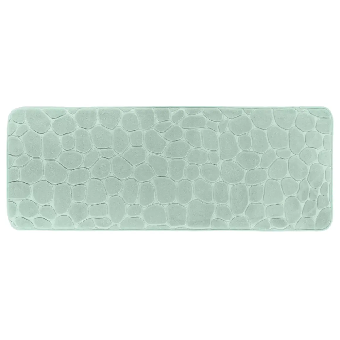 Tappeto da bagno rettangolare in memory foam (50 x 120 cm) Galeo Verde eucalipto