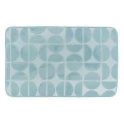 Tappeto da bagno rettangolare in memory foam (50 x 80 cm) Motivo Azzurro