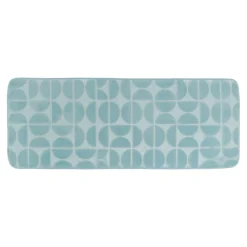 Tappeto da bagno rettangolare in memory foam (45 x 120 cm) Motivo Azzurro