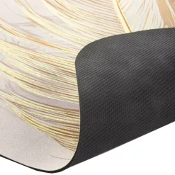 Tappeto da bagno ultra-assorbente (120 x 50 cm) Angelica Ecru