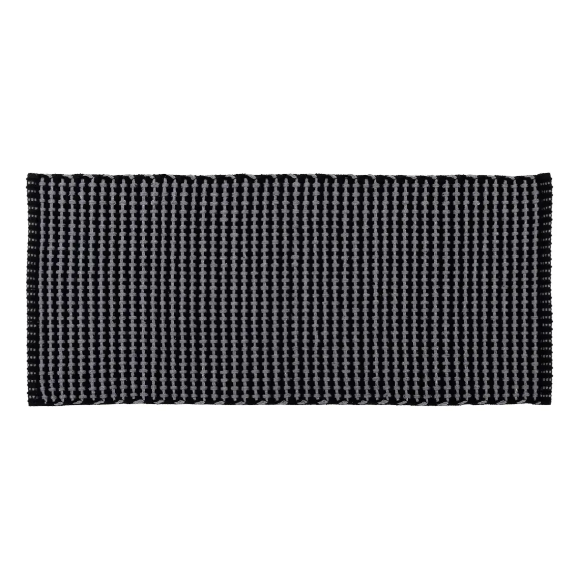 Tappeto da salotto in cotone (50 x 120 cm) Mimetismo Grigio antracite e nero