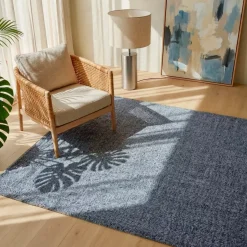 Tappeto da soggiorno rettangolare in materiale riciclato (140 x 200 cm) Sabana Grigio