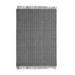 Tappeto da soggiorno rettangolare in materiale riciclato (140 x 200 cm) Priya Grigio
