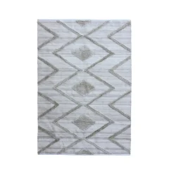 EMINZA Tappeti Soggiorno/Camera-Tappeto da soggiorno rettangolare in materiale riciclato tufted (160 x 230 cm) Kaito