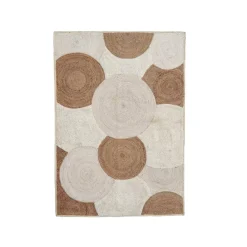 EMINZA Tappeti Soggiorno/Camera-Tappeto da soggiorno rettangolare in iuta intrecciata a mano (160 x 230 cm) Reina
