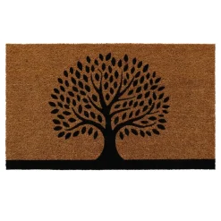 Tappeto di cocco (45 x 75 cm) Albero Nero
