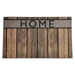 Tappeto d'ingresso gomma (75 cm) Home Marrone