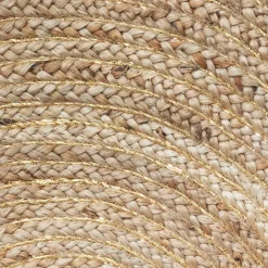 Tappeto juta (Ø80 cm) Lurex Cosy Beige