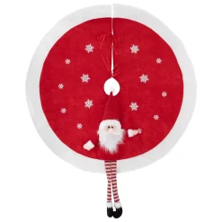 Feeric Lights & Christmas Accessori Per Albero Di Natale-Tappeto per albero rotondo Babbo Natale
