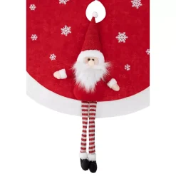 Feeric Lights & Christmas Accessori Per Albero Di Natale-Tappeto per albero rotondo Babbo Natale