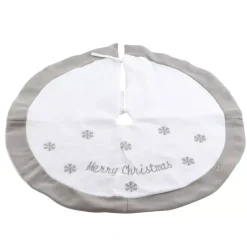 KAEMINGK Accessori Per Albero Di Natale-Tappeto per albero rotondo Snowflakes Merry