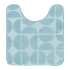 Tappeto per wc con memoria di forma (45 x 50 cm) Motivo Azzurro
