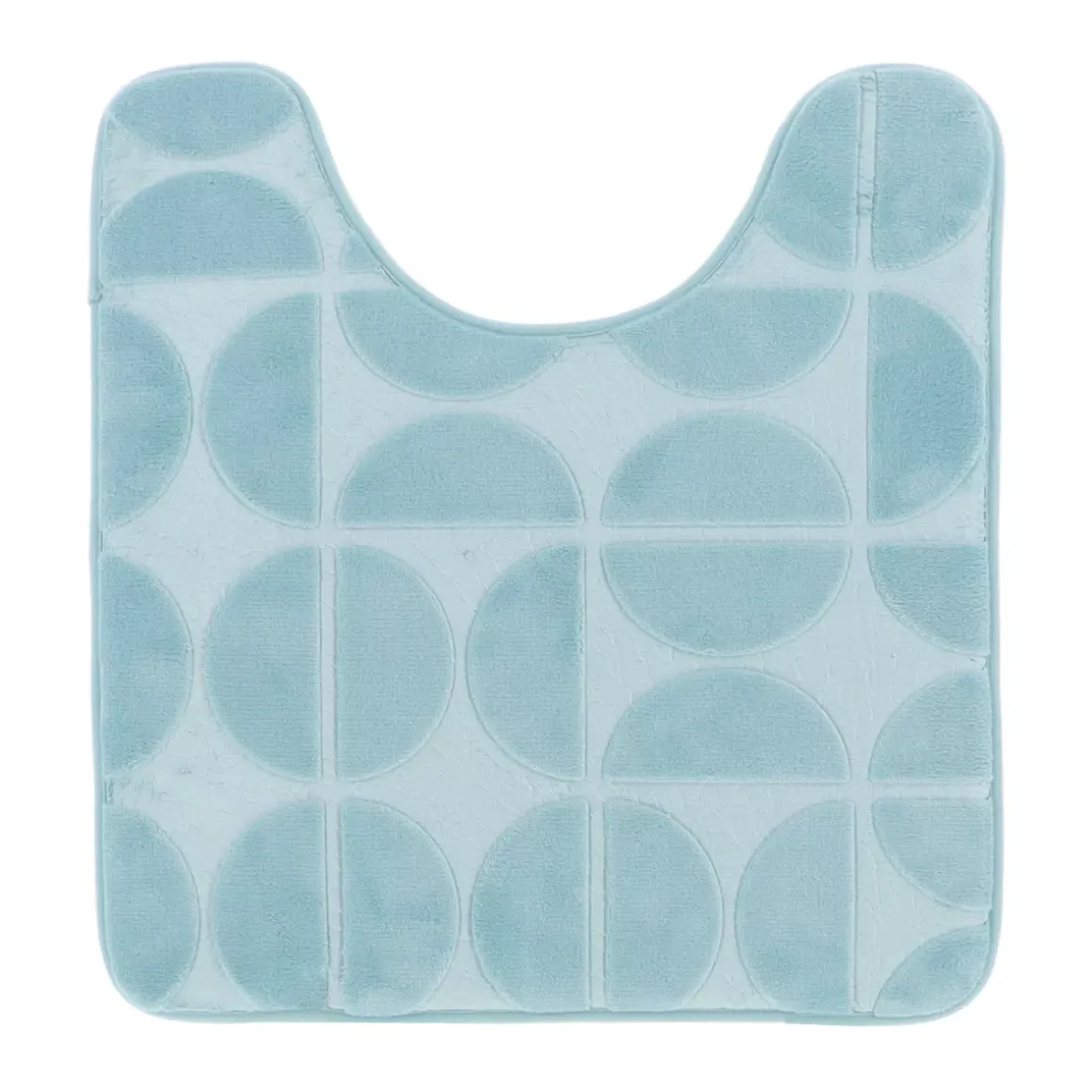 Tappeto per wc con memoria di forma (45 x 50 cm) Motivo Azzurro