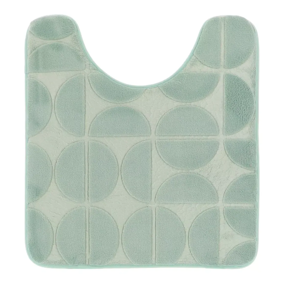 Tappeto per wc con memoria di forma (45 x 50 cm) Motivo Verde eucalipto