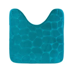 Tappeto per wc con memoria di forma (45 x 50 cm) Galeo Blu ottanio