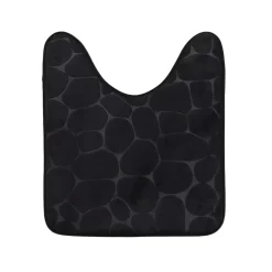 Tappeto per wc con memory foam (45 x 50 cm) Galeo Nero