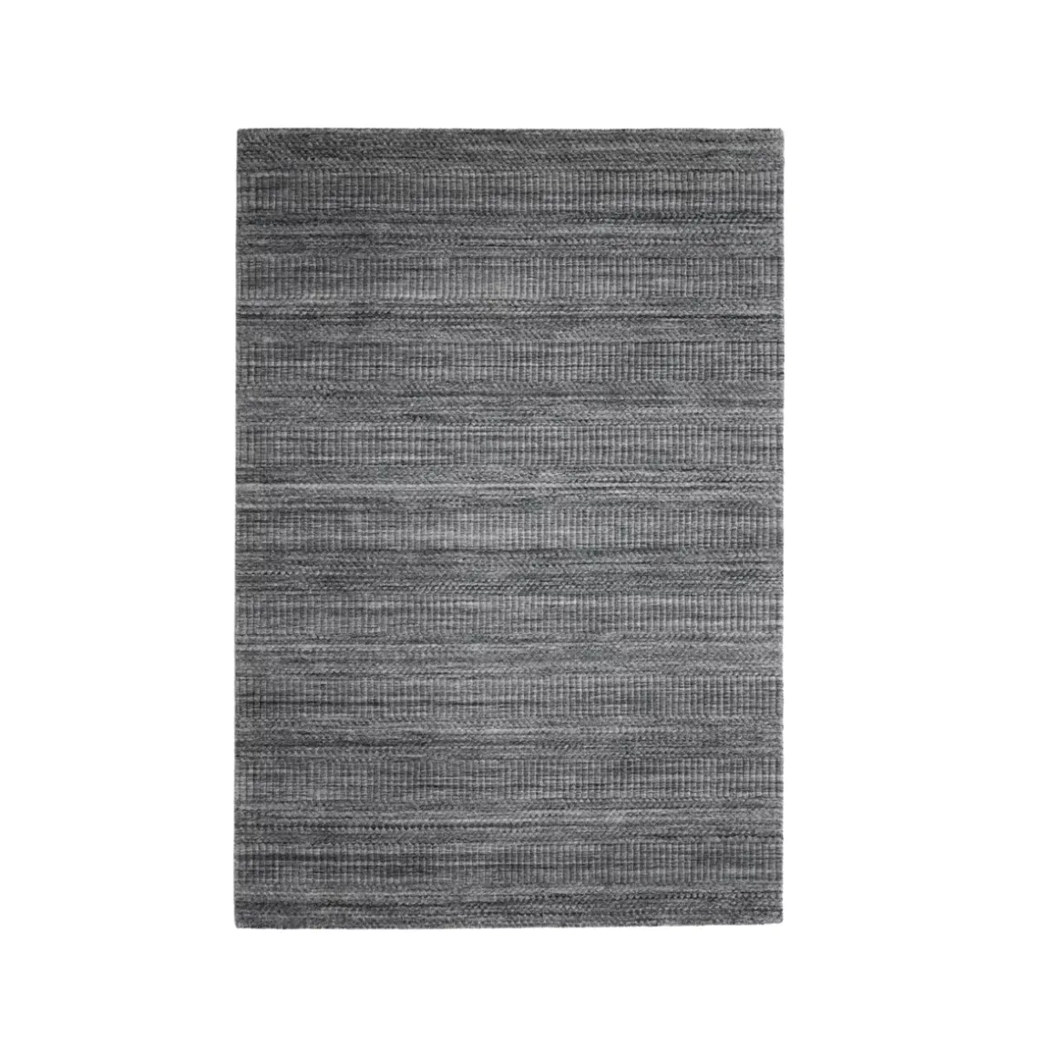 Tappeto rettangolare da soggiorno in materiale riciclato (140 x 200 cm) Aiko Grigio