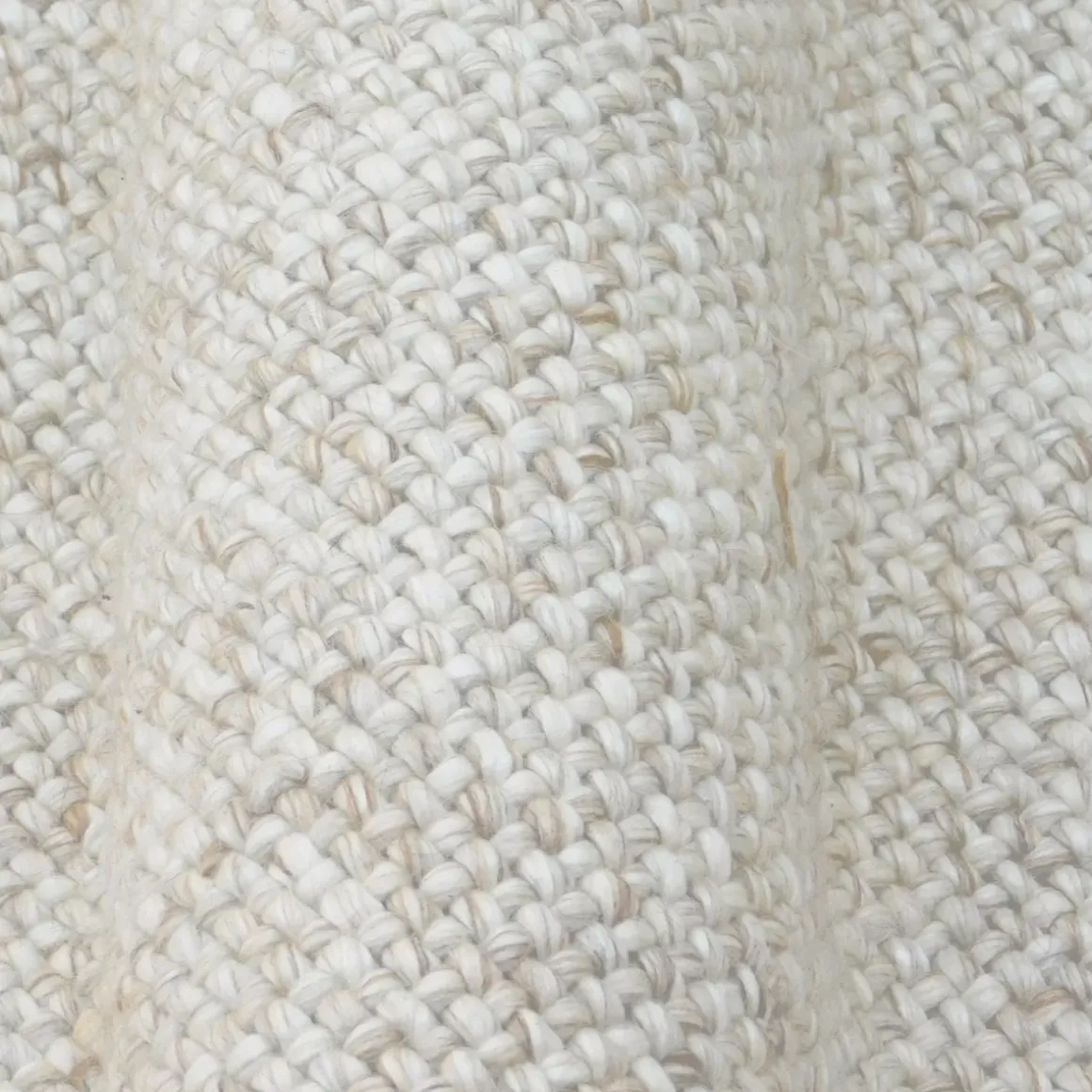 Tappeto rettangolare in lana tessuta per soggiorno (140 x 200 cm) Jacks Beige
