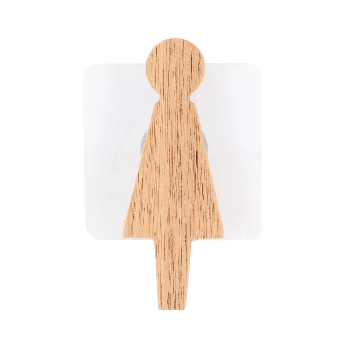 TENDANCE Accessori Water-Targa porta WC Donna adesiva in acacia Easy chic
