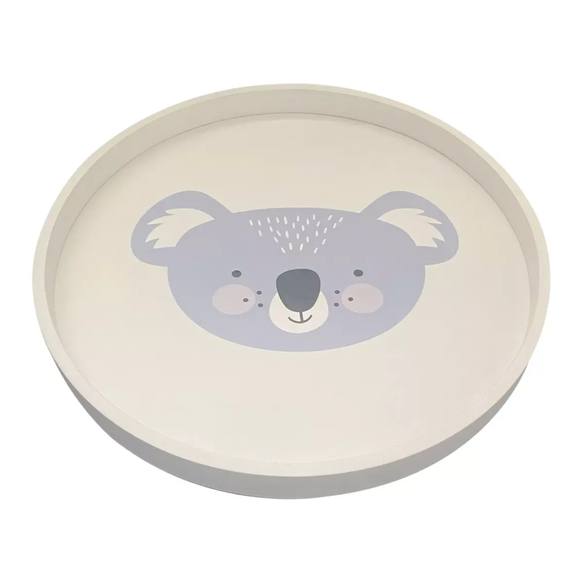 EMINZA Mobili Bambini-Tavolino bambini legno (D30 cm) Koala