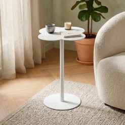 EMINZA Tavolini-Tavolino d'appoggio in metallo (H53 cm) Lysa