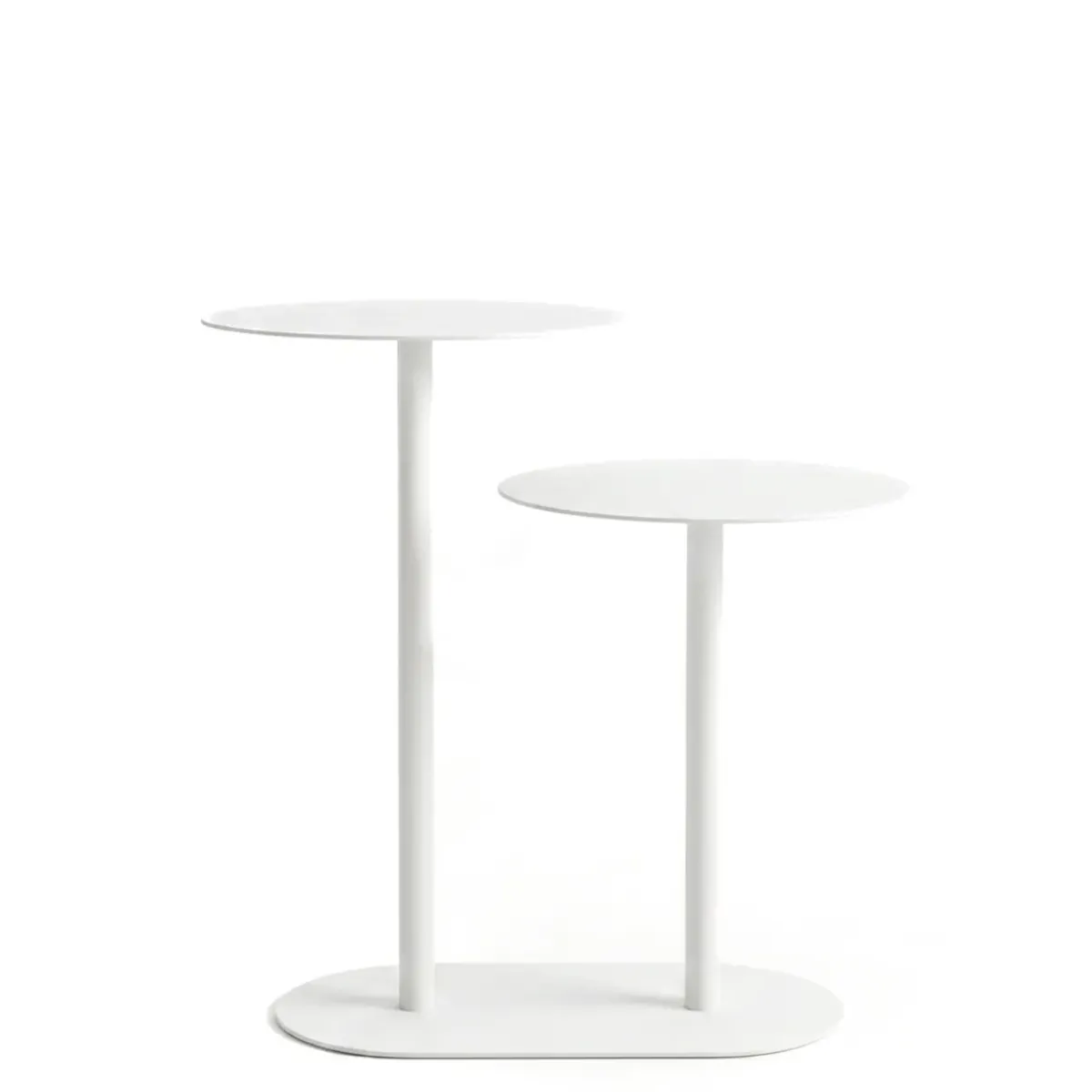 EMINZA Tavolini-Tavolino in metallo a 2 livelli (H53 cm) Luga