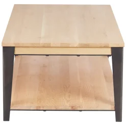 Tavolini Da Salotto-Tavolino rettangolare in rovere massiccio (120 cm) Bristol
