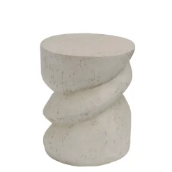 EMINZA Tavolini-Tavolino rotondo in magnesio ossidato (H50 cm) Eterra Effetto