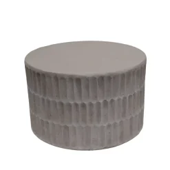 EMINZA Tavolini-Tavolino rotondo in magnesio ossidato (H42 cm) Bondido Effetto