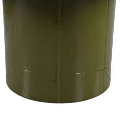 Tavolini Da Salotto-Tavolino rotondo in vetro e MDF (H42 cm) Jila