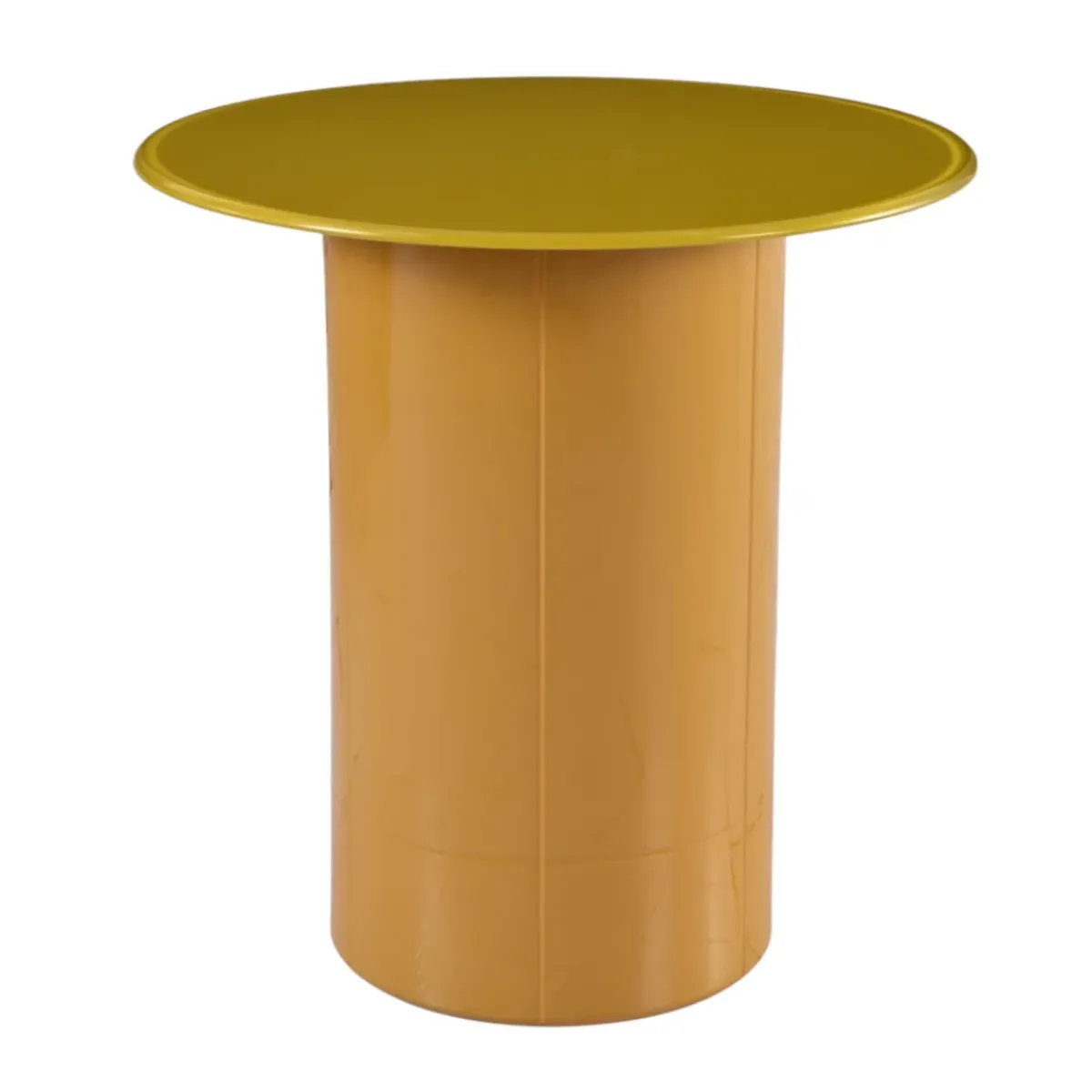 Tavolini Da Salotto-Tavolino rotondo in vetro e MDF (H51 cm) Jila