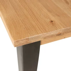 Tavoli Da Pranzo-Tavolo da bar quadrato in rovere massiccio (H90 cm) Bristol