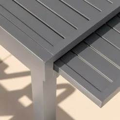 Tavolo da giardino allungabile alluminio 12 posti (200/320 x 100 cm) Murano Grigio antracite