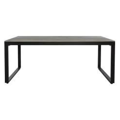 Tavolo da giardino 8 posti Allumino/Ceramica Kore (180 x 90 cm) Grigio antracite