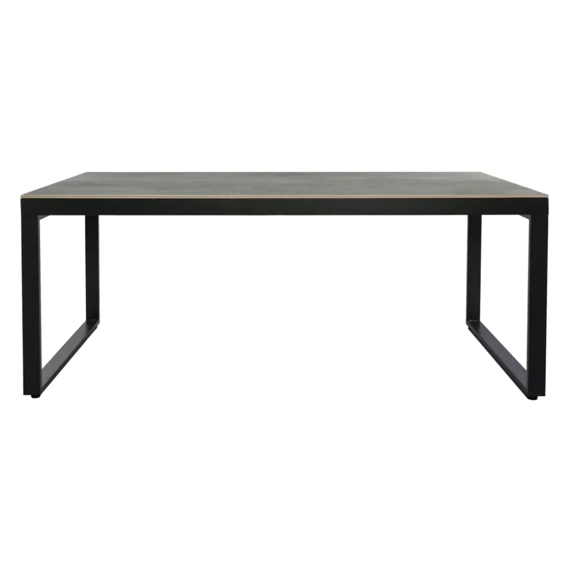 Tavolo da giardino 8 posti Allumino/Ceramica Kore (180 x 90 cm) Grigio antracite