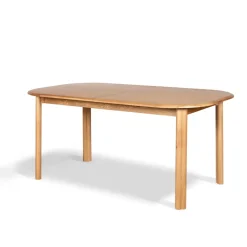 Tavoli Da Pranzo-Tavolo rettangolare allungabile con prolunga in rovere (160 cm) Oakland