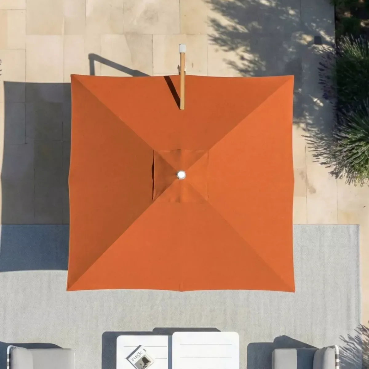 MOBELLIA Base E Accessori-Telo per ombrellone decentrato (3 x 3 m) Elyra