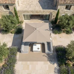 MOBELLIA Base E Accessori-Telo per ombrellone decentrato (3 x 4 m) Elyra