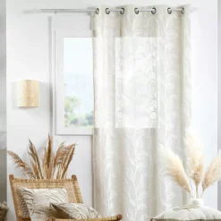 Tenda ad occhielli (140 x 260 cm) Hemera Ecru