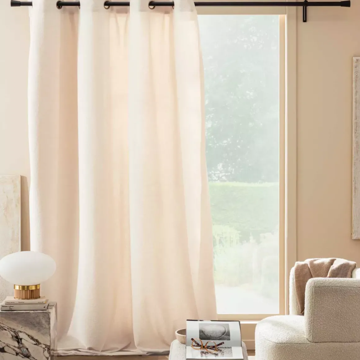 Tenda a occhielli (140 x 260 cm) Winona Ecru