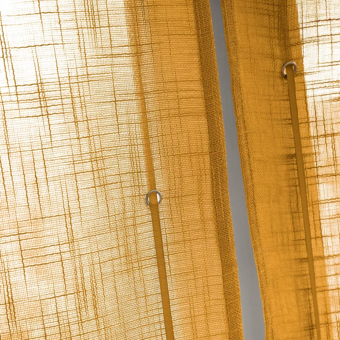 Tenda a pacchetto passanti nascosti (60 x 180 cm) Robin Giallo ocra
