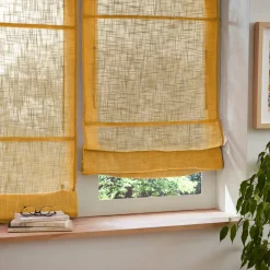 Tenda a pacchetto passanti nascosti (60 x 180 cm) Robin Giallo ocra