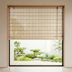 Tenda a rullo con bastoncini di bambù (200 x 200 cm) Bali Naturale
