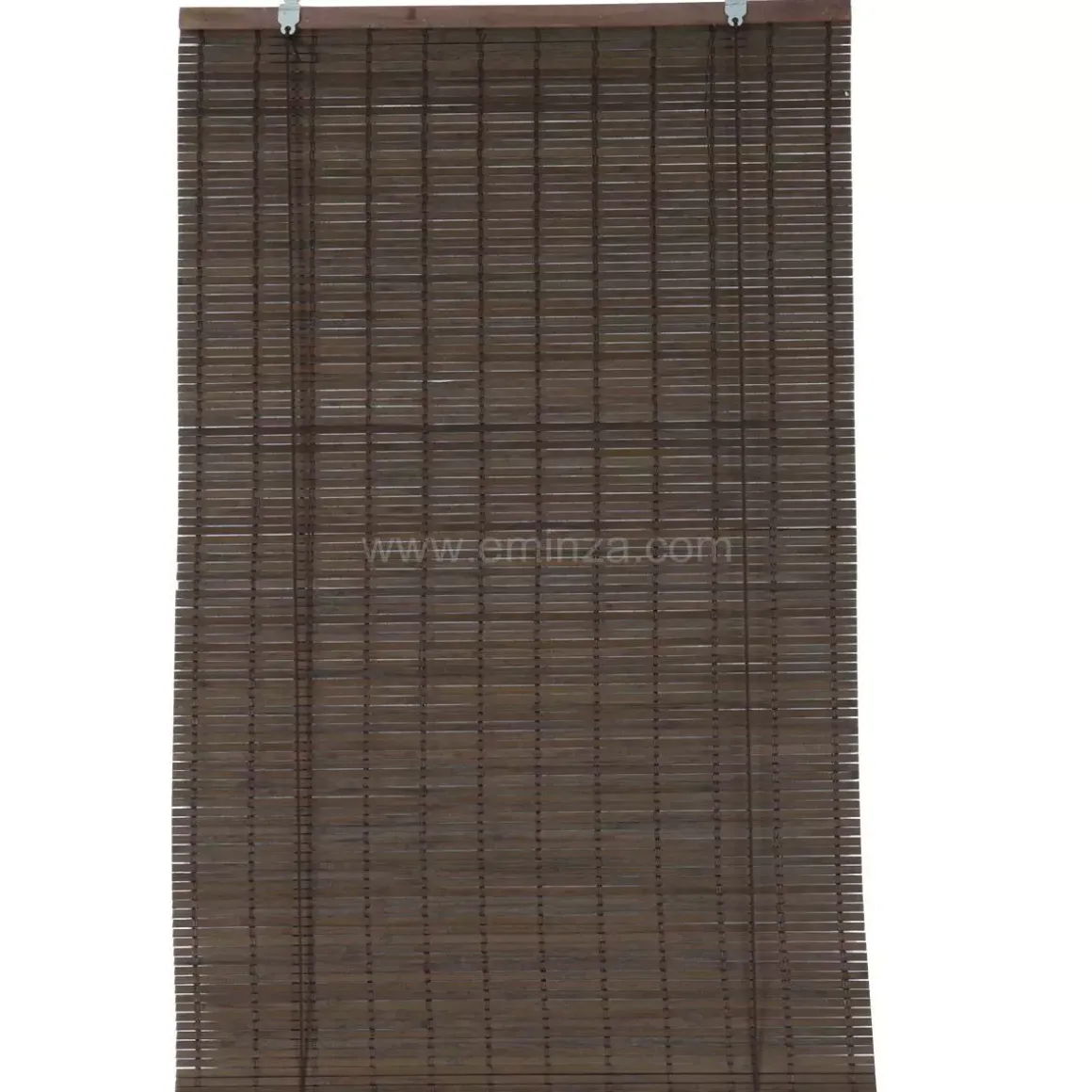 Tenda a rullo con lamelle (40 x H180 cm) Bambù Cioccolato